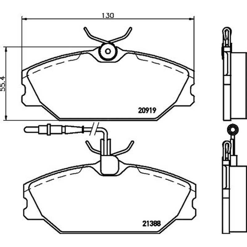 DON Front Brake Pad Set PCP1405