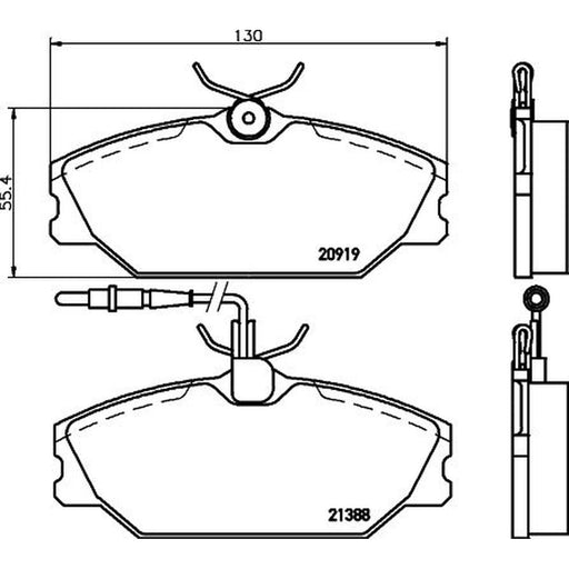 Mintex Front Brake Pad Set MDB1613