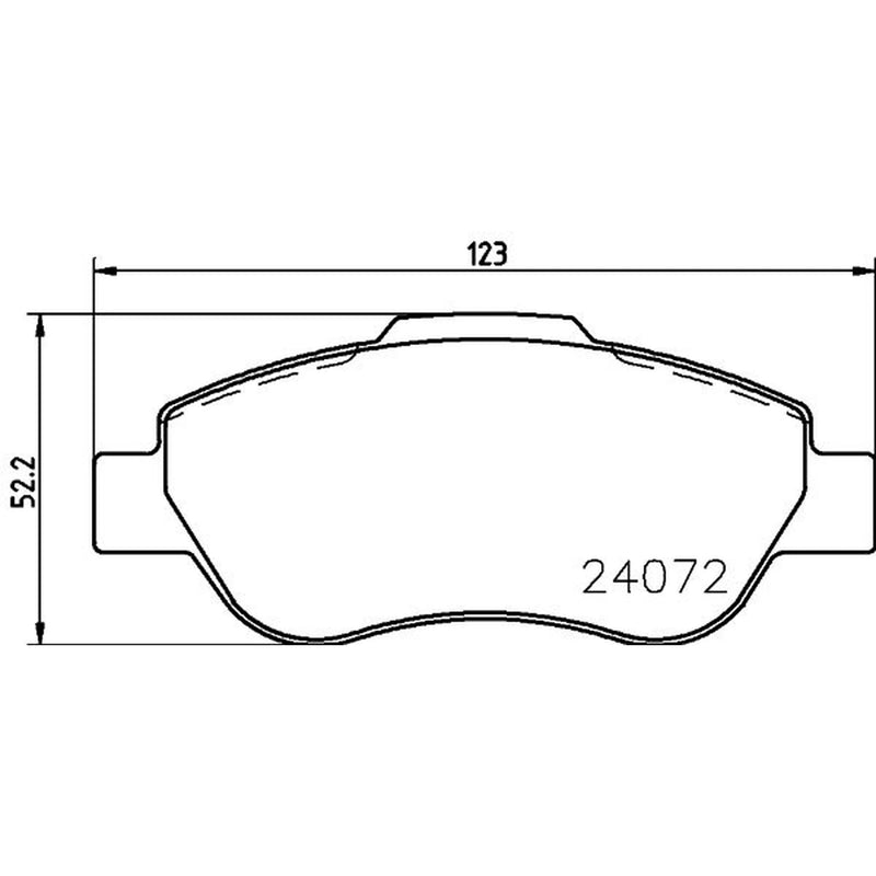 DON Front Brake Pad Set PCP1556