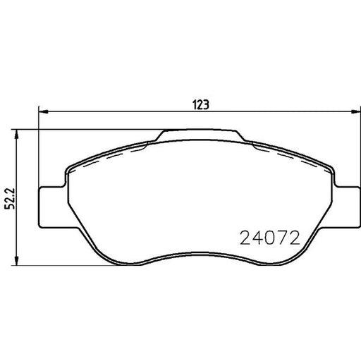 DON Front Brake Pad Set PCP1556