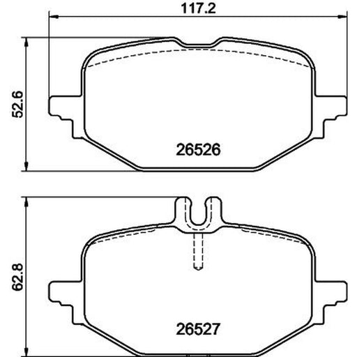 Mintex Rear Brake Pad Set MDB3512