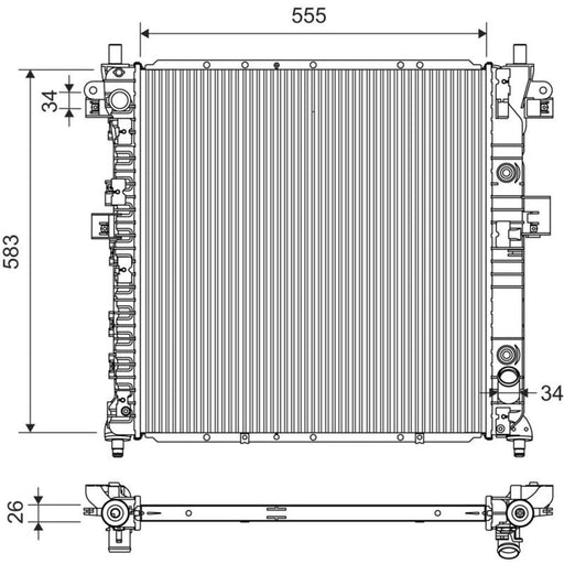 Valeo Engine Radiator 701425