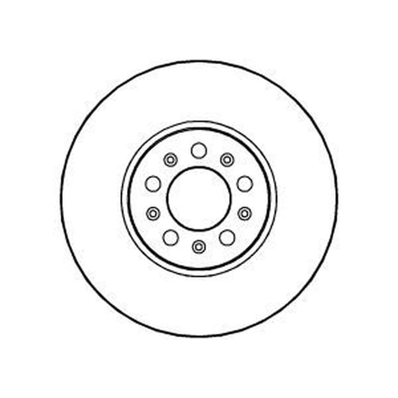 Abtex 2 x Vented Front Brake Discs BD594V
