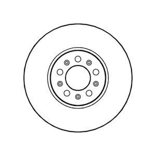 Abtex 2 x Vented Front Brake Discs BD594V
