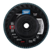 Draper Expert Flap Disc 115mm M14 60 Grit Zirconium Oxide
