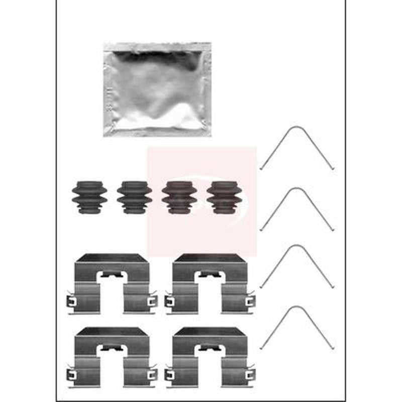 Apec Brake Pad Accessory Fitting Kit Rear KIT1381