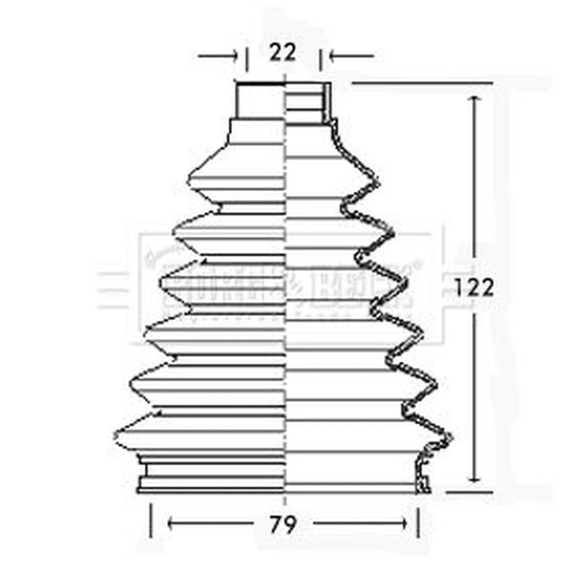 Borg & Beck Drive Shaft Bellow Kit Front Left Thermoplast BCB2338