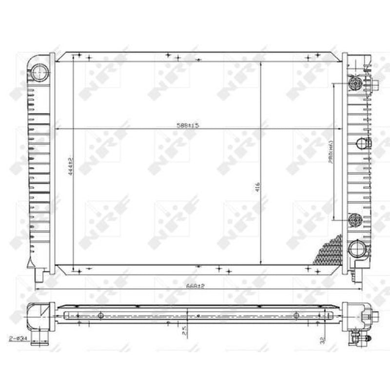 NRF Engine Radiator 53953