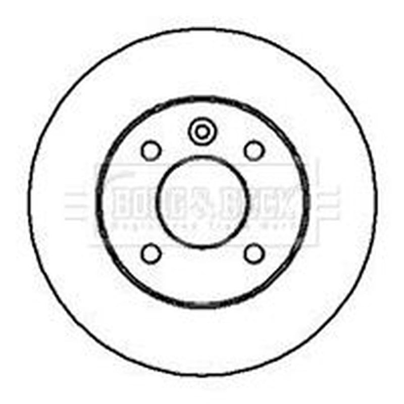Borg & Beck 2 x Rear Brake Discs BBD4113