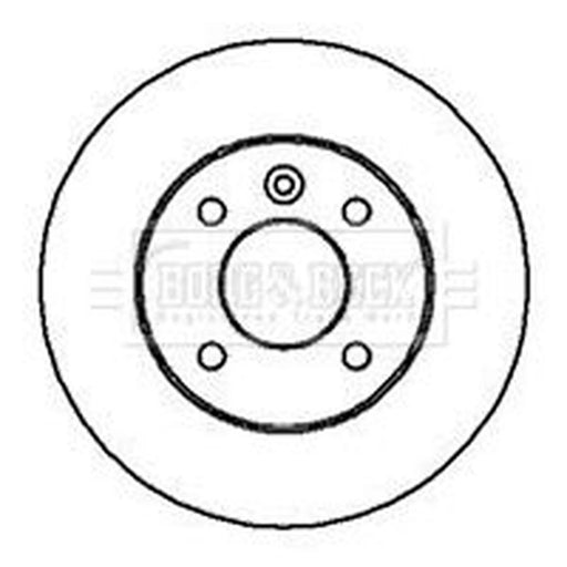 Borg & Beck 2 x Rear Brake Discs BBD4113