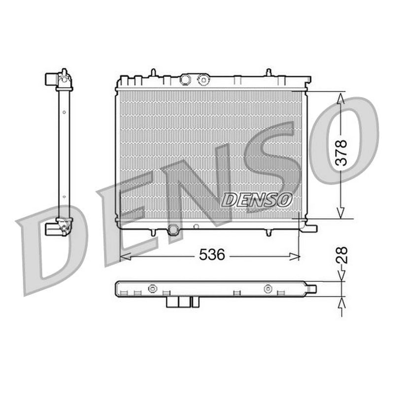 Denso Engine Radiator DRM07021