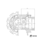 Febi Wheel Hub Stud 180508