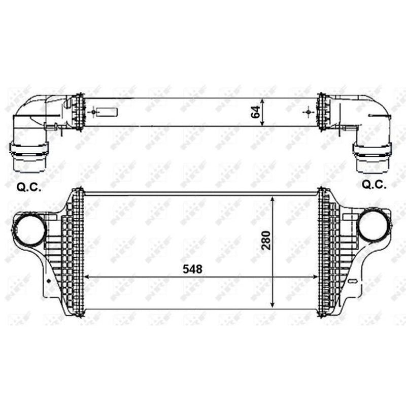 NRF Intercooler (Charge Air Cooler) 30370