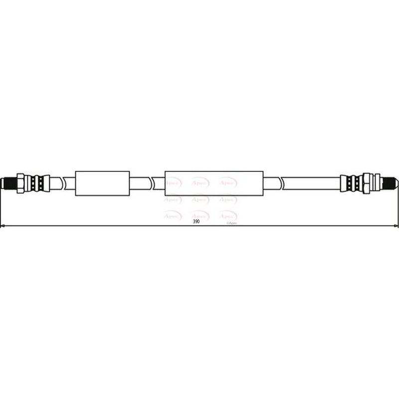 Apec Brake Hydraulic Hose Line Rear HOS3193