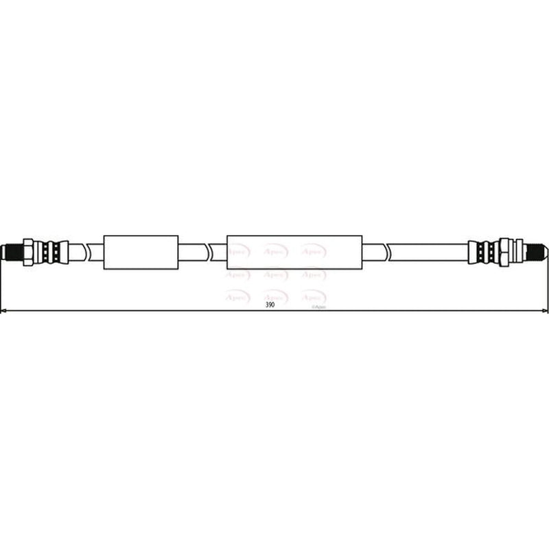 Apec Brake Hydraulic Hose Line Rear HOS3193