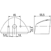 Hella Licence Plate Light / Lamp Right C5W 2KA 007 929-001