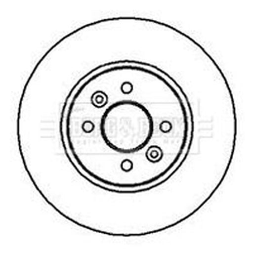 Borg & Beck 2 x Vented Front Brake Discs BBD4219