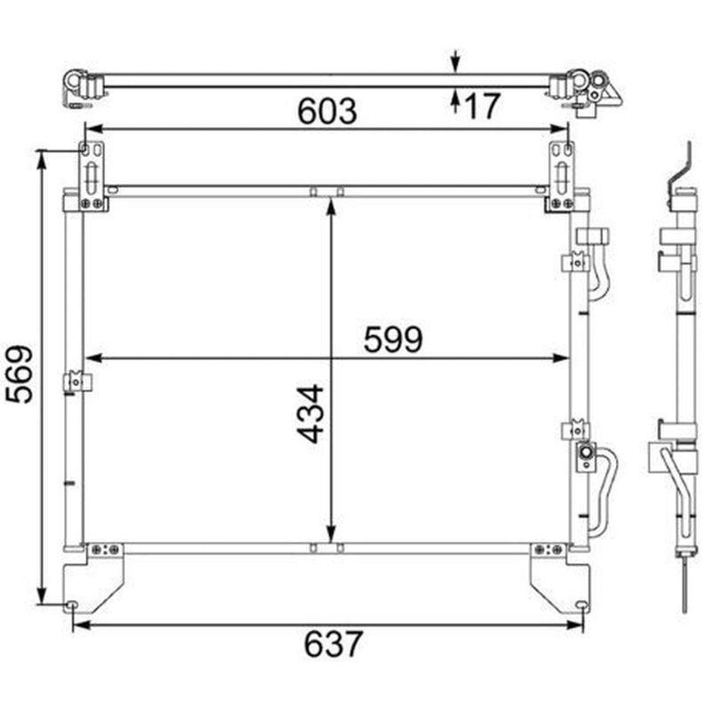Mahle Air Conditioning Condenser AC 480 000S