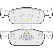 NAPA Front Brake Pad Set NBP1374