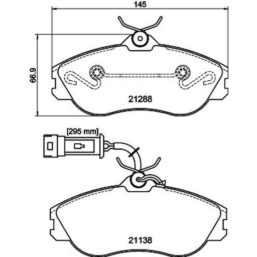 Mintex Front Brake Pad Set MDB1485