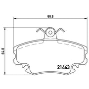 Brembo 4 x Front Brake Pad Set P68038