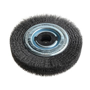 Lessmann Wheel Brush D200mm x W40-45 x 80 Bore Steel Wire 0.30 + Adaptors Set 4