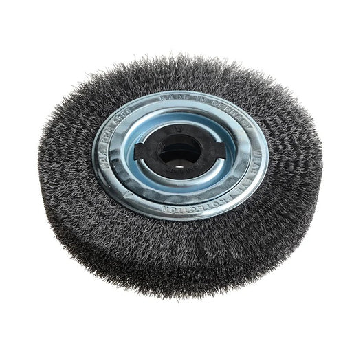 Lessmann Wheel Brush D200mm x W40-45 x 80 Bore Steel Wire 0.30 + Adaptors Set 4