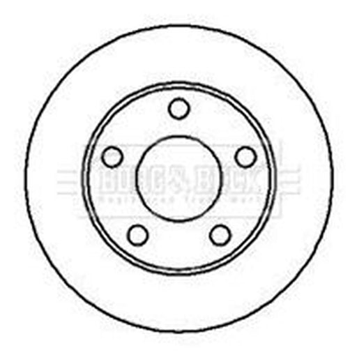 Borg & Beck 2 x Rear Brake Discs BBD5074