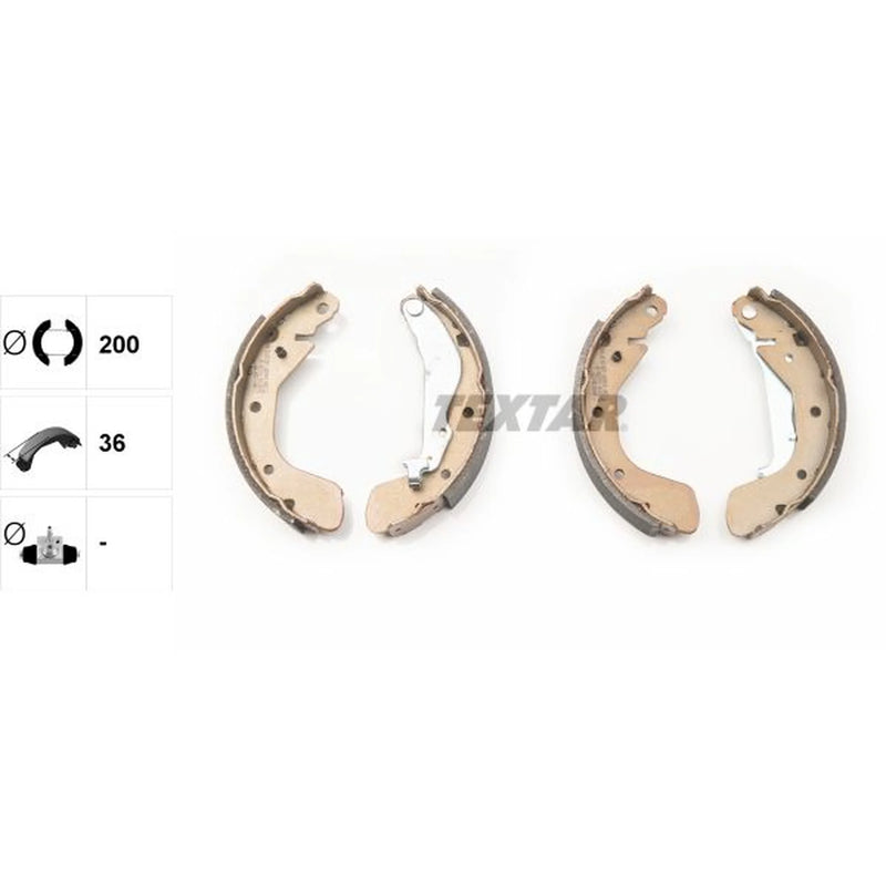 Textar Brake Shoe Set Axle Kit 91062500