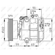 NRF Air Conditioning Compressor 32442G