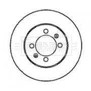 Borg & Beck 2 x Solid Rear Brake Discs BBD4206