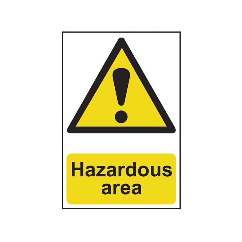 Scan Hazardous Area - PVC Sign 400 x 600mm - 4107