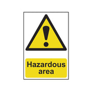 Scan Hazardous Area - PVC Sign 400 x 600mm - 4107