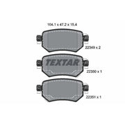 Textar Rear Brake Pad Set 2234901
