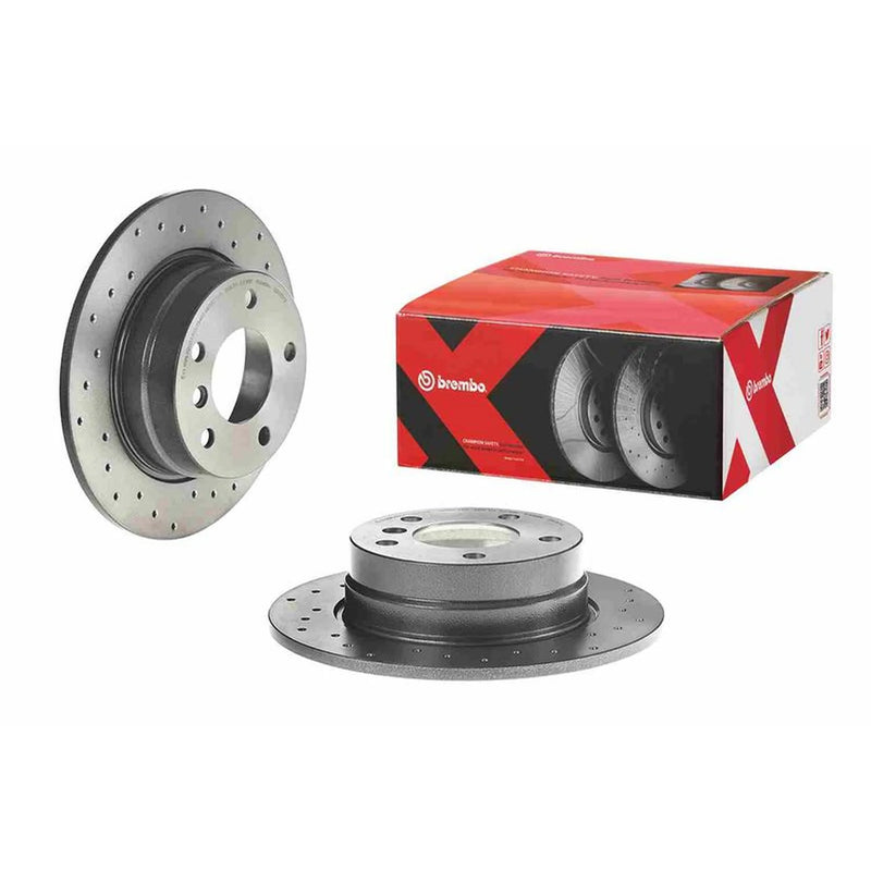 Brembo Xtra 2 x Perforated Rear Brake Discs 08.9787.1X