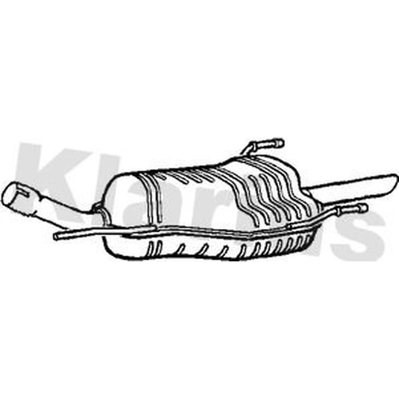 Klarius Box With Tail Pipe Rear GM497W