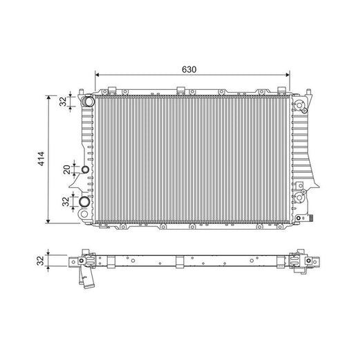 Valeo Engine Radiator 701260