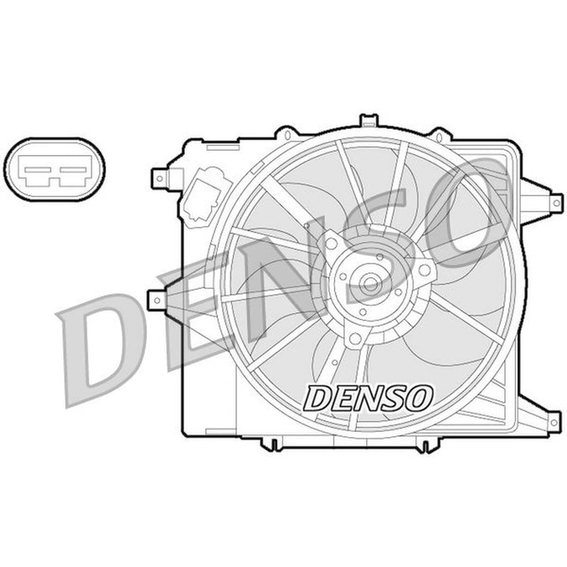 Denso Engine Cooling Fan DER23003
