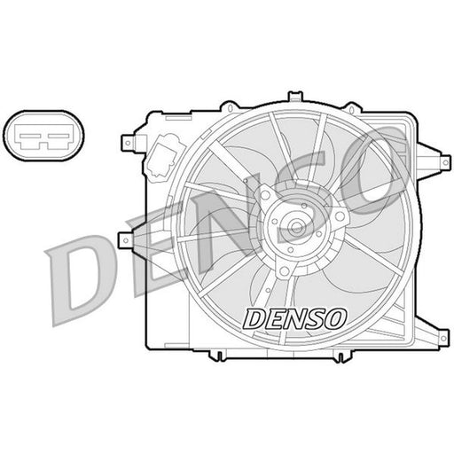 Denso Engine Cooling Fan DER23003