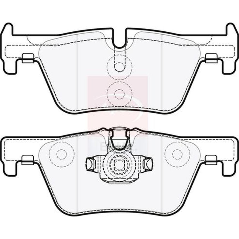 Apec Rear Brake Pad Set PD3286