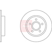 Apec 2 x Solid Rear Brake Discs DSK2926