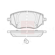 Apec Front Brake Pad Set PAD2487