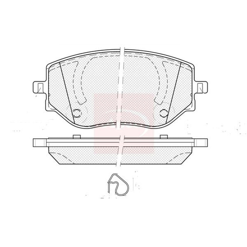 Apec Front Brake Pad Set PAD2487