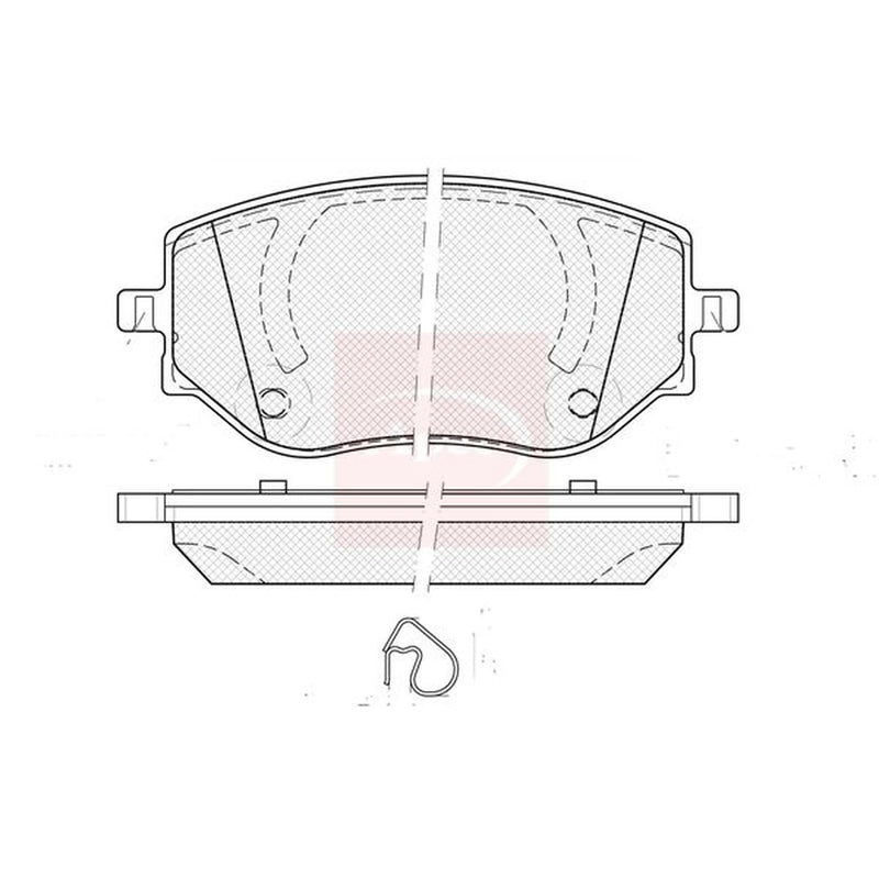 Apec Front Brake Pad Set PAD2487