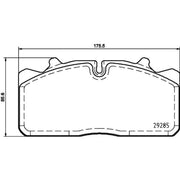 DON Rear Brake Pad Set CVP032K