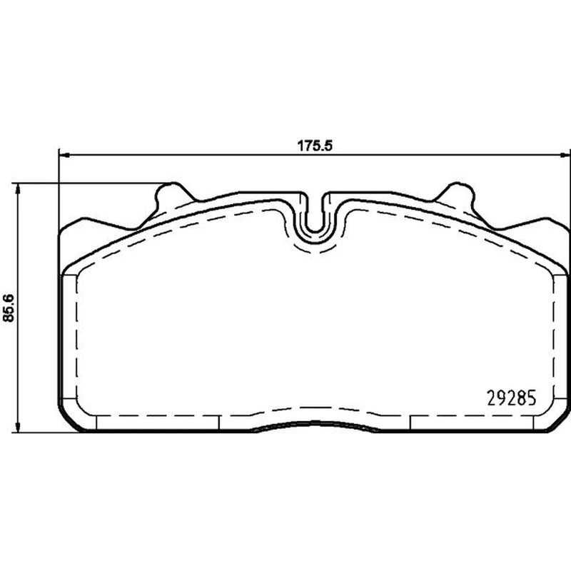 DON Rear Brake Pad Set CVP032K