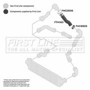 First Line Intercooler Turbo Charge Air Hose FTH1163