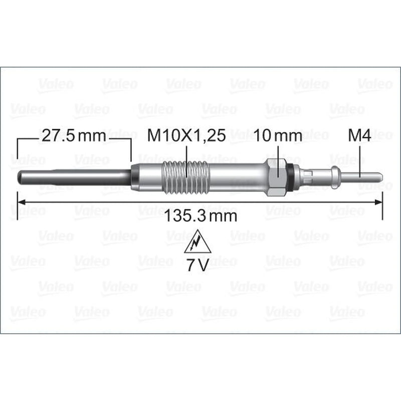 Valeo Diesel Engine Glow Plug 345262
