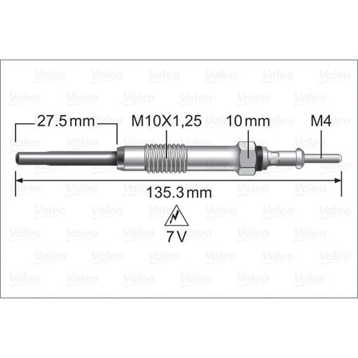 Valeo Diesel Engine Glow Plug 345262
