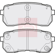 Apec Rear Brake Pad Set PAD2091